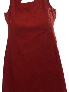Jones Studio Red Textured Sleeveless Dress